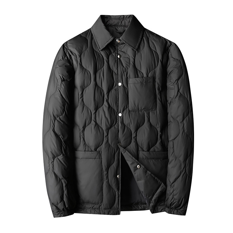 2024冬季新款男士90白鹅绒羽绒服鹅绒8891-P325有视频偏大,男装羽绒服,钱塘6023