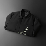 新中式2024冬季中山装新款男士90白鸭绒羽绒服9801-P275平铺，男装羽绒服，钱塘6023