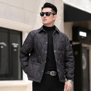 2025冬季新款男士90白鹅绒羽绒服鹅绒8891-P325 有视频图片