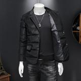 2024冬季新款男士西装领90白鸭绒羽绒服8895-P270有视频假模，男装羽绒服，钱塘6023