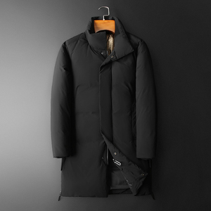 2024商务加厚新款男士中长款90白鸭绒羽绒服9818-P355平铺,男装羽绒服,钱塘6023