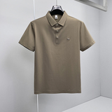 2026夏季新款简约商务冰丝无痕修身POLO衫D851-P73挂拍绿，男装Polo衫，钱塘6023