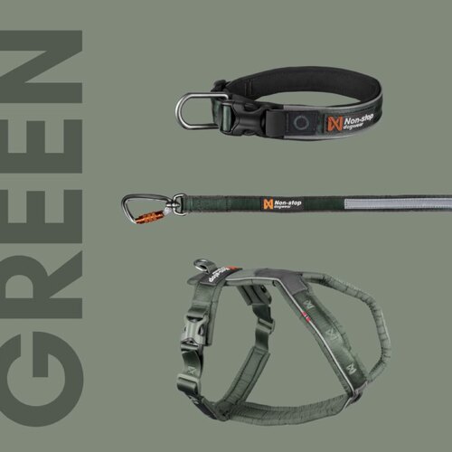 挪威Nonstop狗狗户外胸背牵引绳项圈套装户外用品解释耐用不勒脖