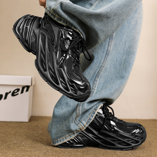 鞋子男鞋男款2026新款今年流行爆款潮流休闲男生猎谷增高老爹鞋子