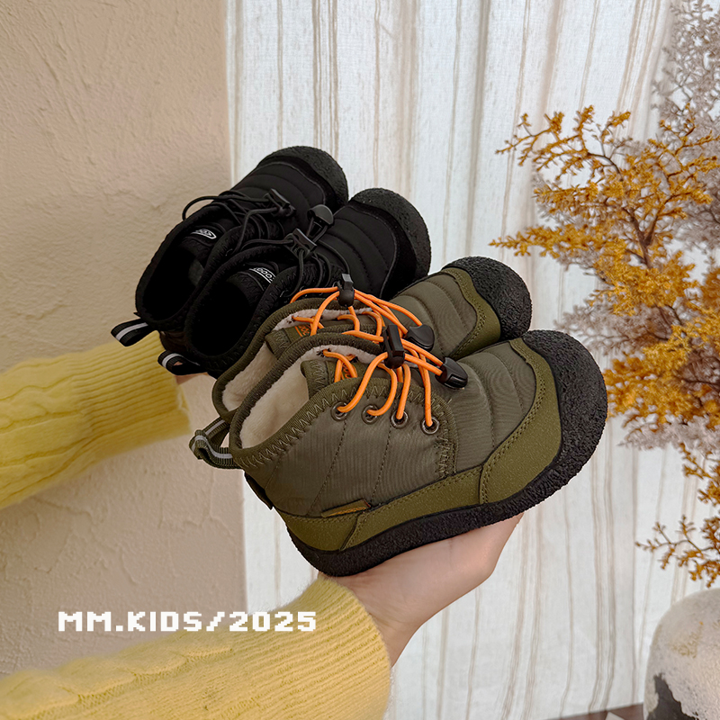 男童加绒登山鞋2025冬季新款