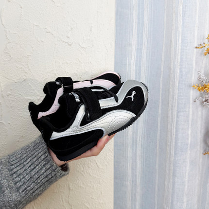 男童运动鞋加绒2025秋冬季新款赛车风女童德训鞋软底儿童二棉鞋子