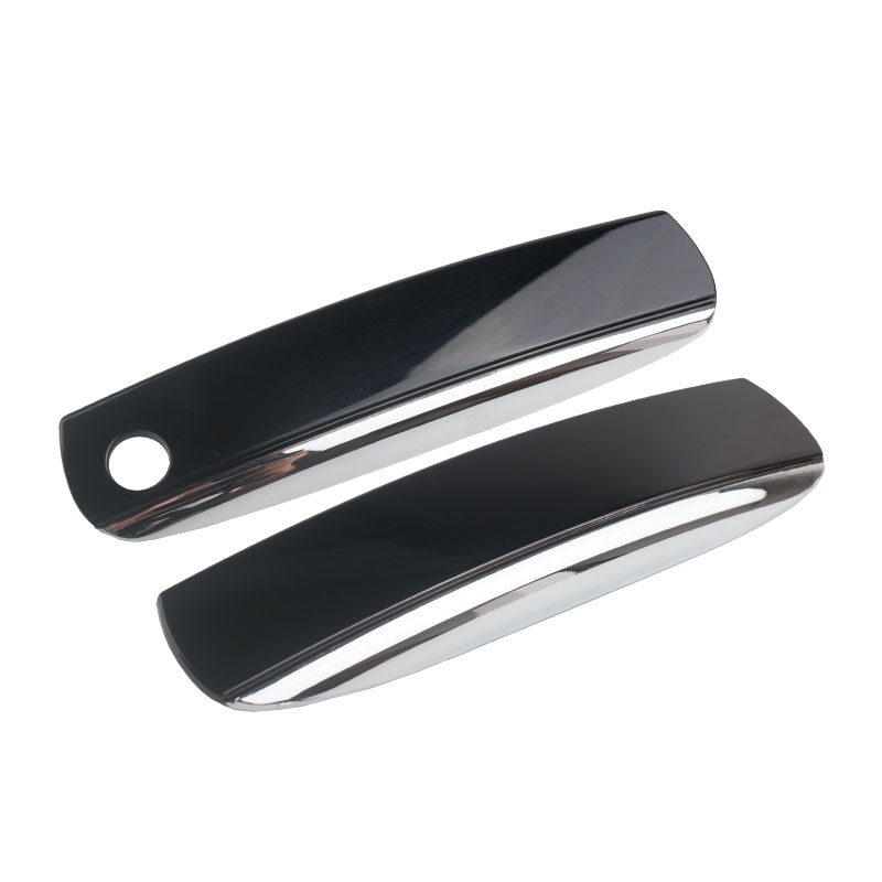 适用于05-11款奥迪A6LC6电镀门外拉手外把手盖把手亮条黑色带漆盖