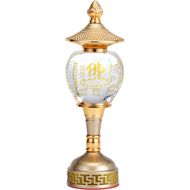 心经灯佛灯佛前供灯水晶莲花灯