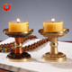 黄铜酥油灯灯座底座莲花灯家用供灯铜蜡烛台佛前供佛灯烛台座灯盏