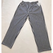 家居宽松透气全棉梭织无弹格子休闲可外穿春秋长裤 纯棉女睡裤 薄款