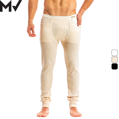 MV保暖复古柔软男士打底长裤