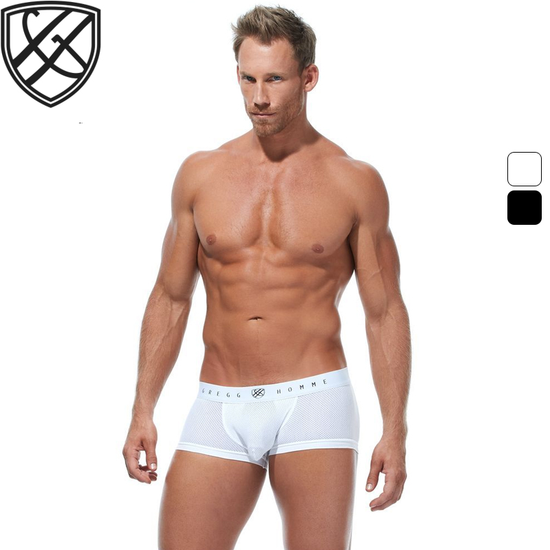 立体囊袋网眼柔软男士平角内裤