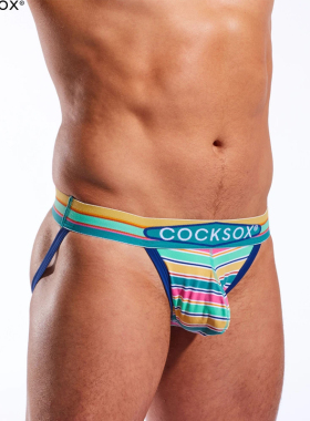 Cocksox 立体囊袋U凸柔软舒适透气低腰撞色男士双丁内裤CX21