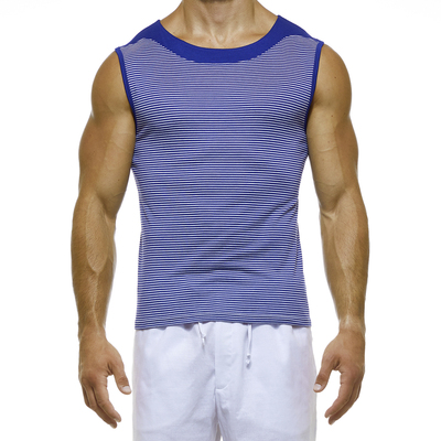 MODUSVIVENDI奢华条纹运动背心