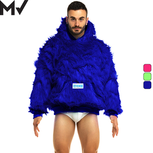 MODUS VIVENDI 柔软舒适透气运动霓虹人造绒毛男士长袖外套16951