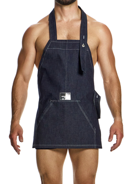 MODUS VIVENDI 复古个性可调节时尚牛仔修身男士围裙 11481