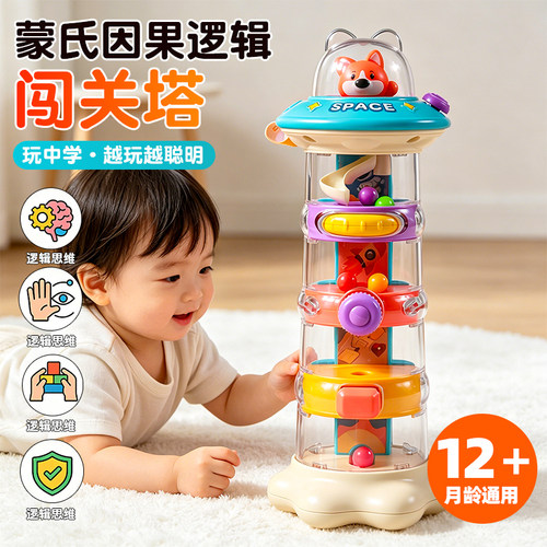 【6合一】趣味飞碟闯关塔机关盒