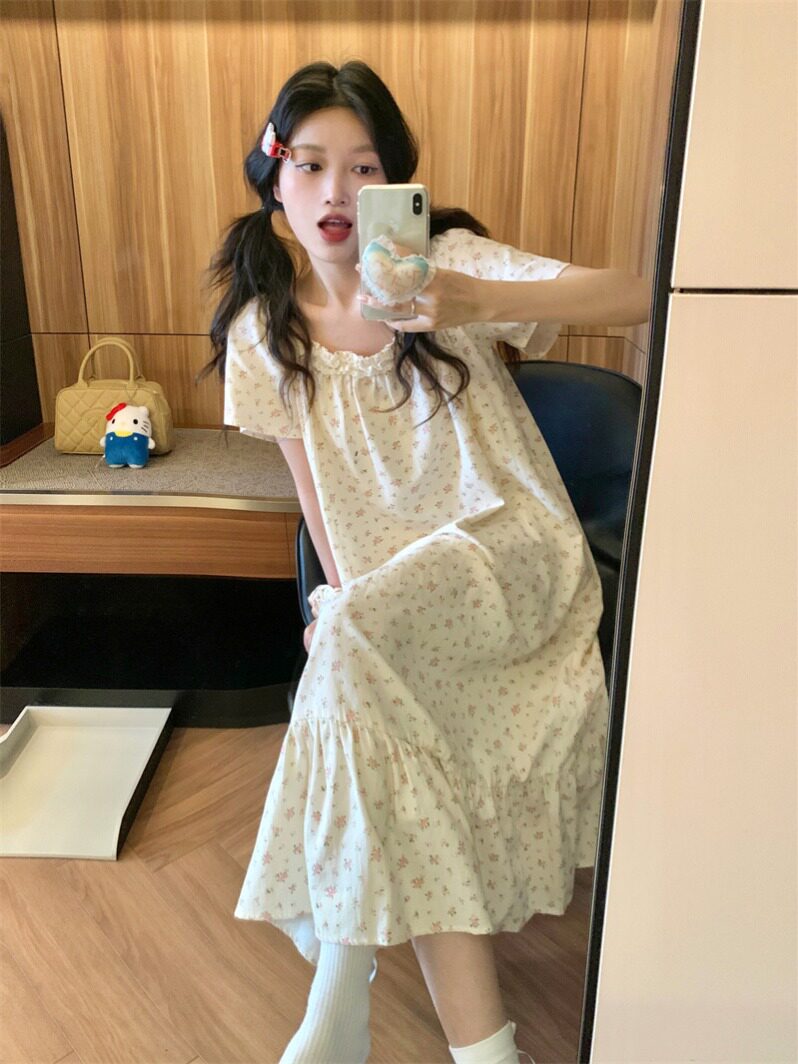 花边家居服睡衣套装/睡裙