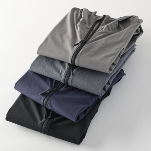 户外夏季 速干 男连帽纯色休闲百搭防晒薄外套 透气 轻盈皮肤衣