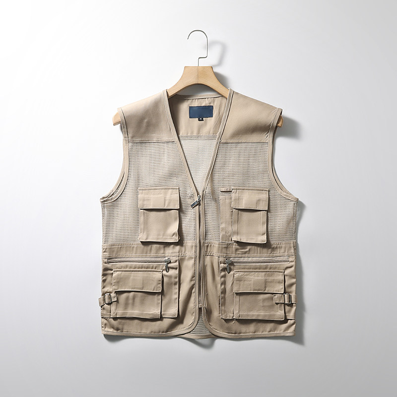 韩国单！多口袋设计！网眼透气！夏季男户外工装徒步钓鱼马甲背心,男装,背心,淘宝优惠券,粉丝福利购,淘宝优惠卷