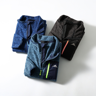 轻量化双面绒蓄热保暖立领抓绒衣