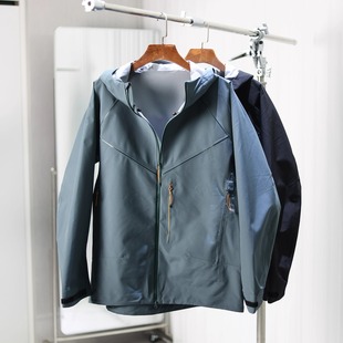 科技三防男士 挺括有型 连帽无缝压胶冲锋衣 3D立裁 全天候户外
