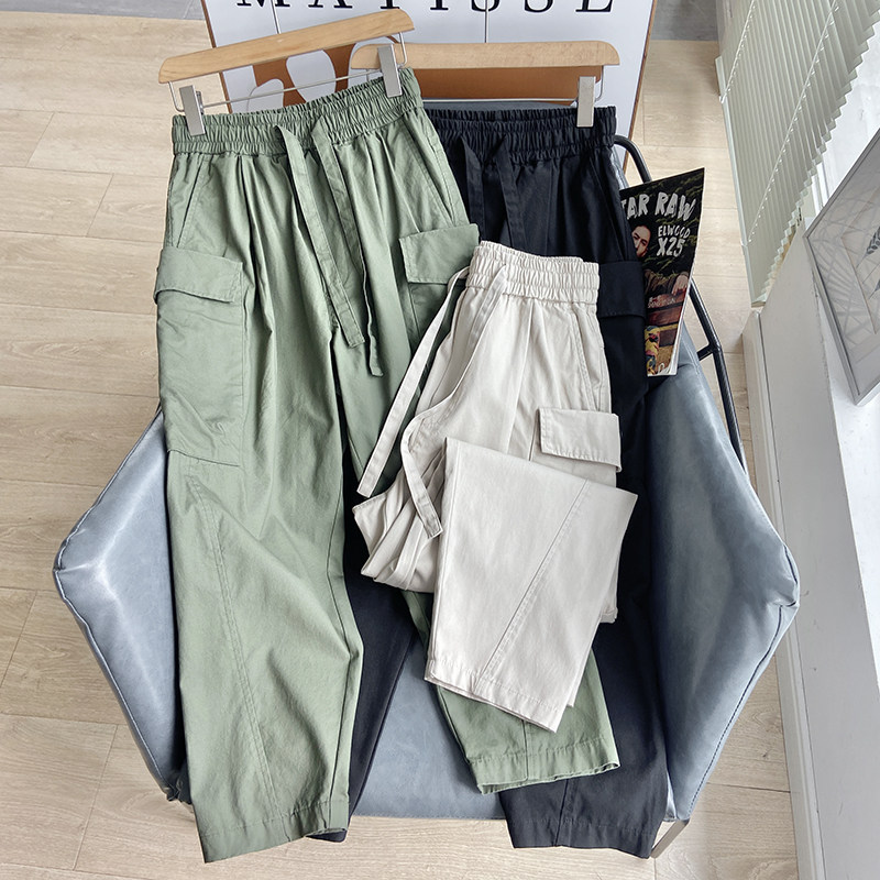 美式休闲！亲肤透气梭织棉！立体显瘦！男士工装百搭直筒裤九分裤,男装,休闲裤,淘宝优惠券,粉丝福利购,淘宝优惠卷