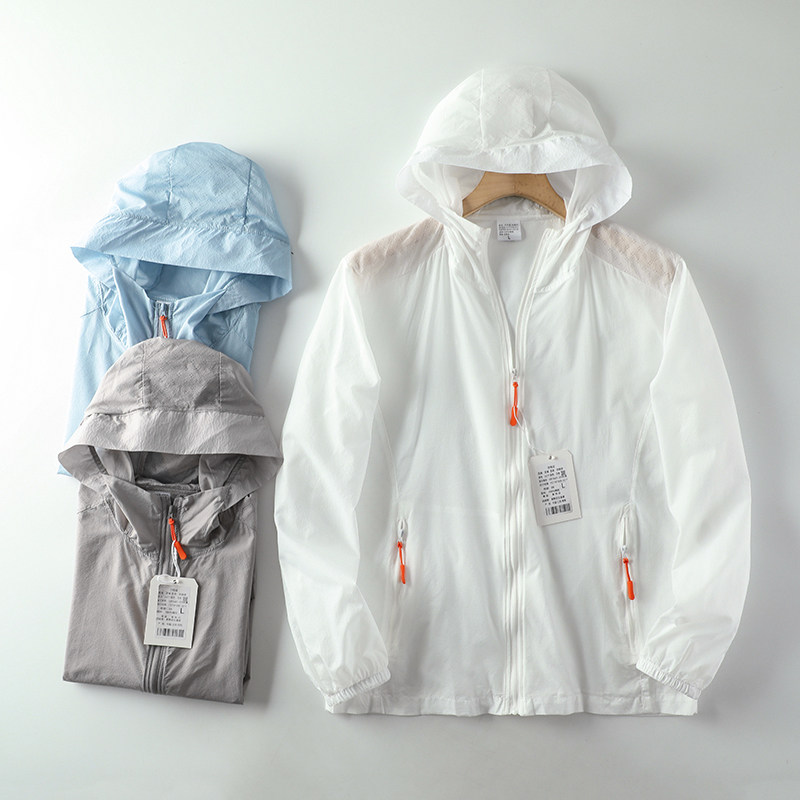 轻薄透气微褶肌理激光穿孔皮肤衣