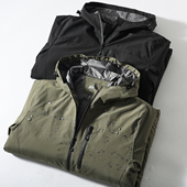 男士 冬季 户外防泼水加厚连帽保暖棉服 暖绒内里 石墨烯聚热锁温