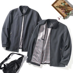 高端行政夹克！挺括有型！弹力透气！秋季男商务通勤翻领休闲外套