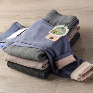 升级款/保暖黑科技 三秒速热驼绒情侣高弹加绒加厚保暖打底裤秋裤