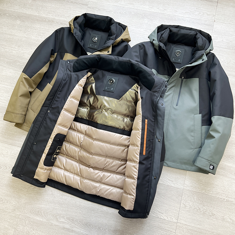 科技石墨烯保温防寒保暖羽绒服男