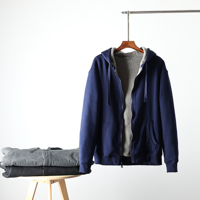 有大码一件过冬炒厚实连帽卫衣