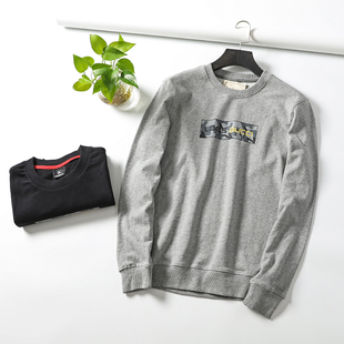舒适 男式 这才是主要 新品 运动休闲字母印花套头卫衣 秋装 简约
