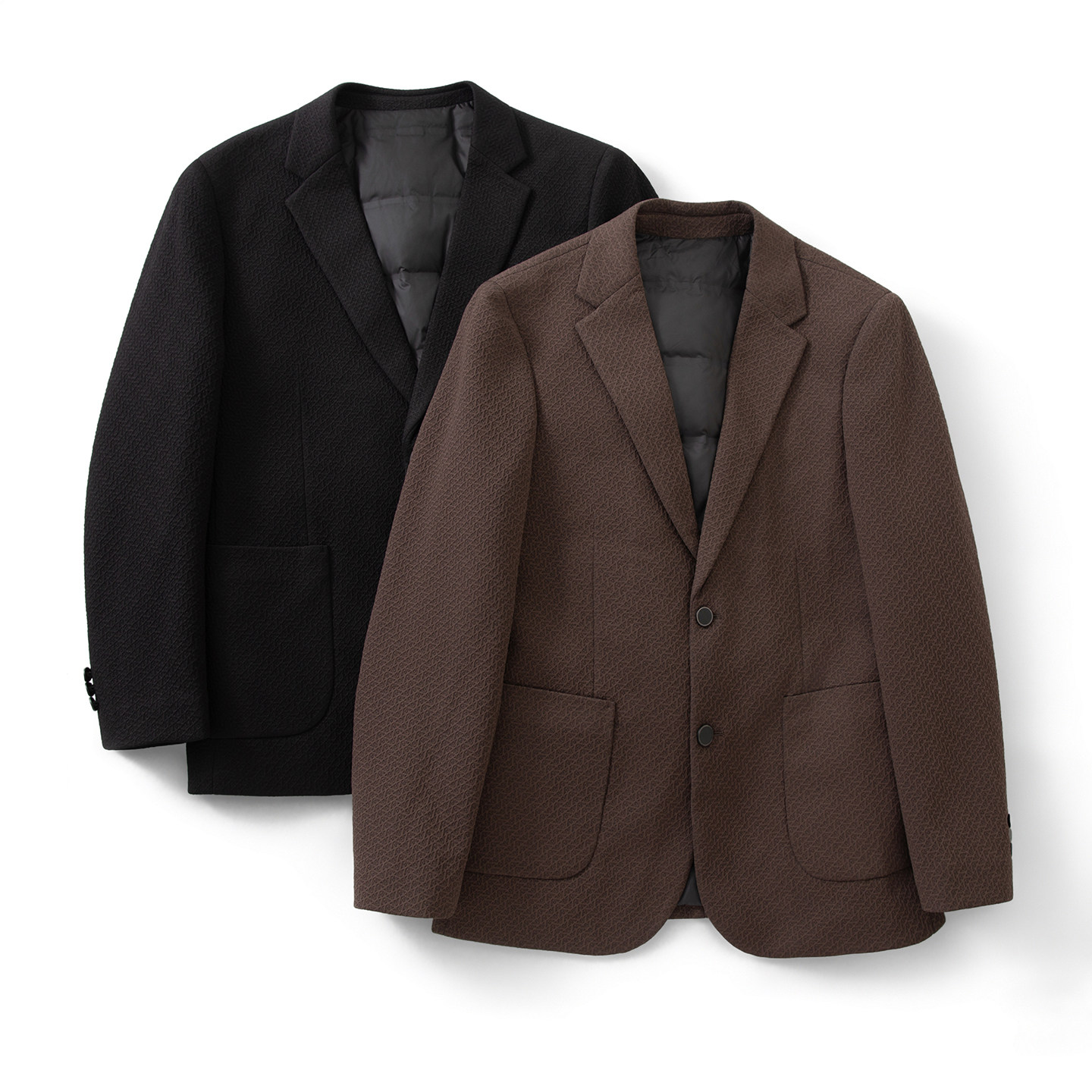 绅士有型！90鸭绒填充！冬季男商务通勤轻盈保暖波纹羽绒西装外套,男装,羽绒服,淘宝优惠券,粉丝福利购,淘宝优惠卷