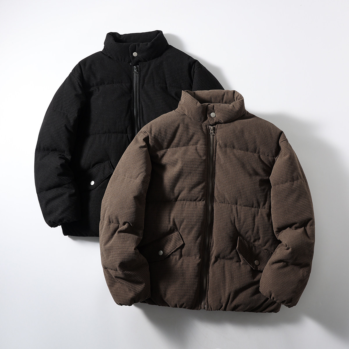 300G玉米格灯芯绒！宽松廓形！蓬松手塞棉！男士立领加厚保暖棉服,男装,棉衣,淘宝优惠券,粉丝福利购,淘宝优惠卷