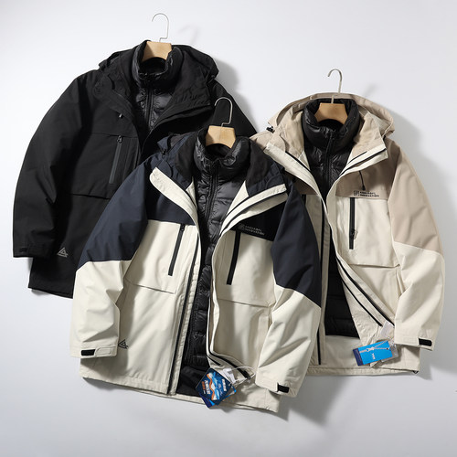 户外防水无痕压胶抗寒保暖羽绒服