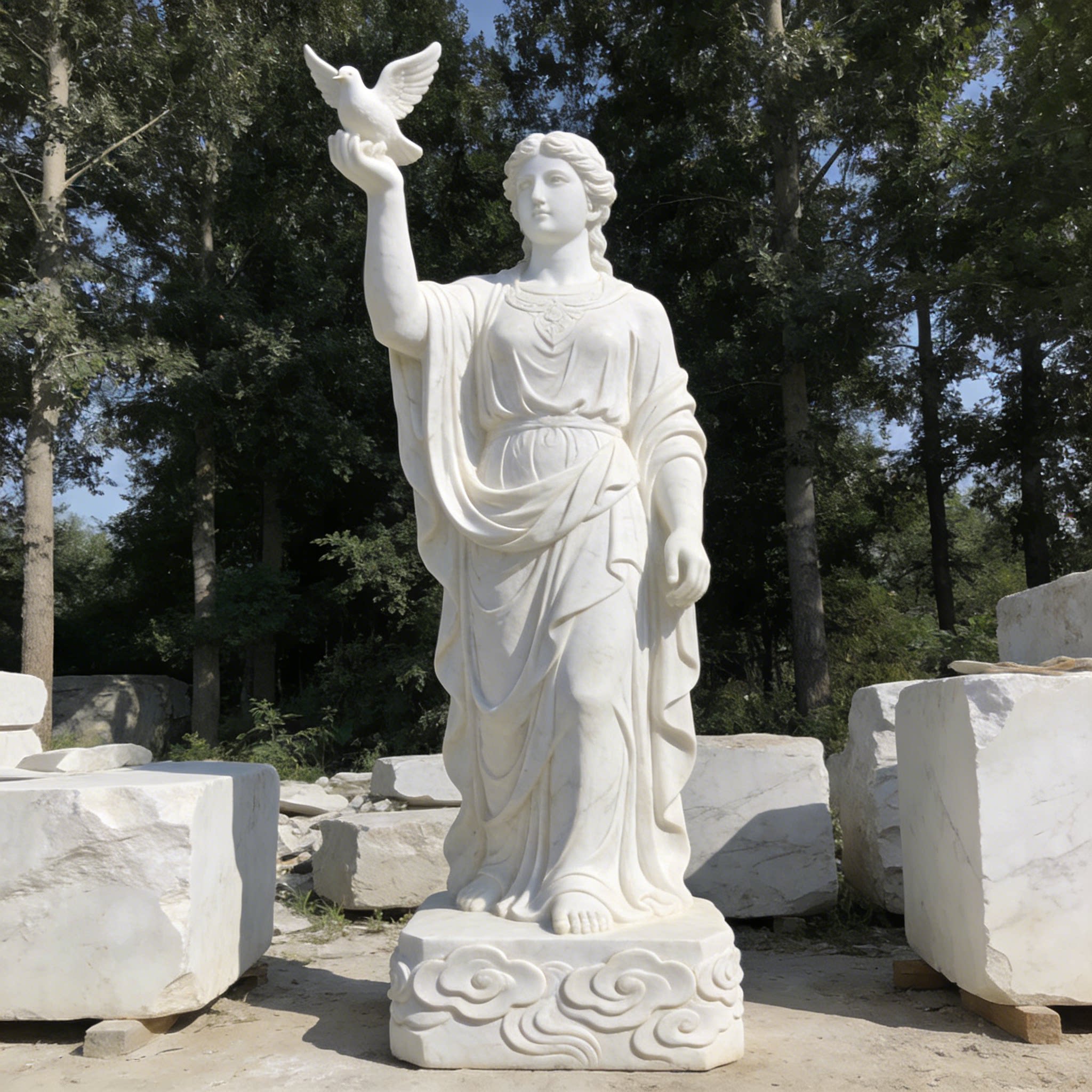 大型石雕人物雕塑西方人物艺术雕像定制景区半身坐卧佛像制作厂家