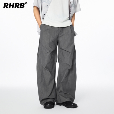 RHRB休闲透气香蕉美式尼龙冲锋速干长裤夏季简约工装伞兵裤男夏天