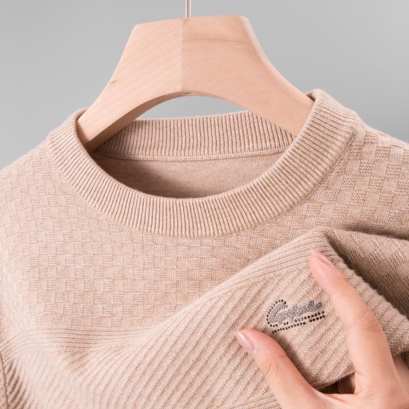 爸爸上衣服40岁50内搭秋衣针织衫