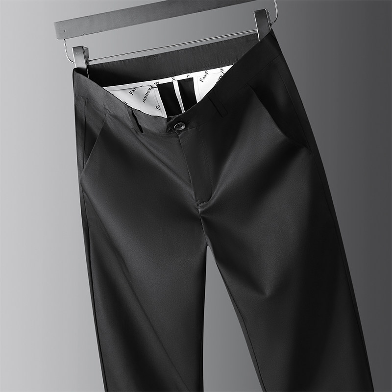 男士休闲裤男裤子春秋冬季新款中老年人爸爸下装西裤长裤衬衫搭配