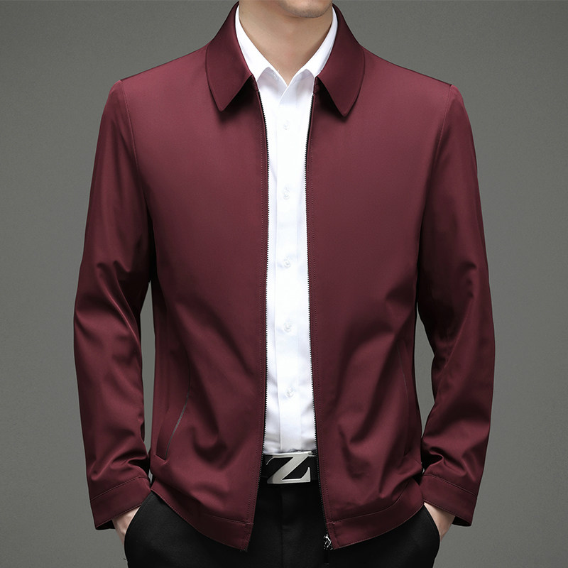 中年爸爸春秋冬款上喜结婚衣服