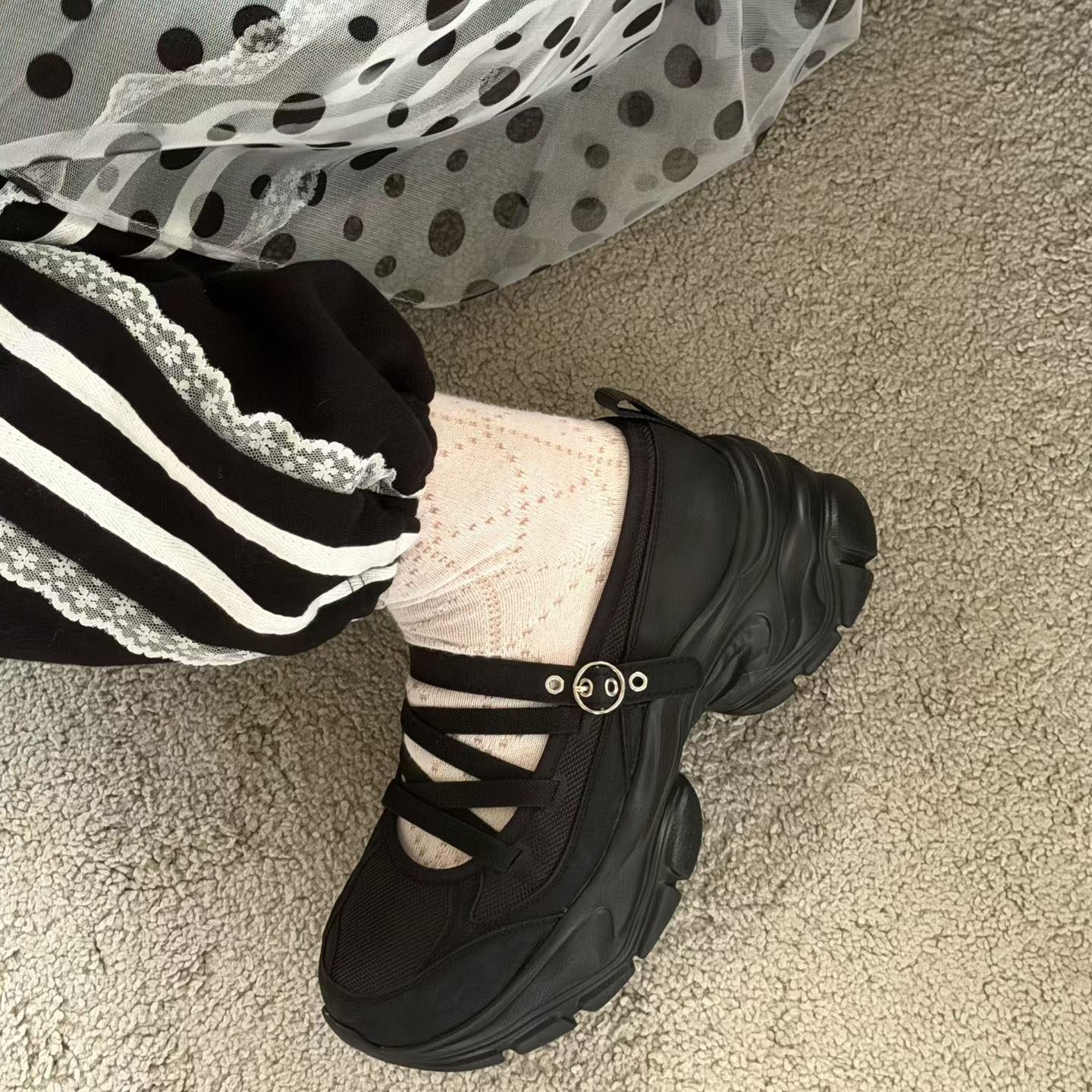 苏木槿复古小众个性厚底增高老爹鞋休闲鞋女2026东大门春