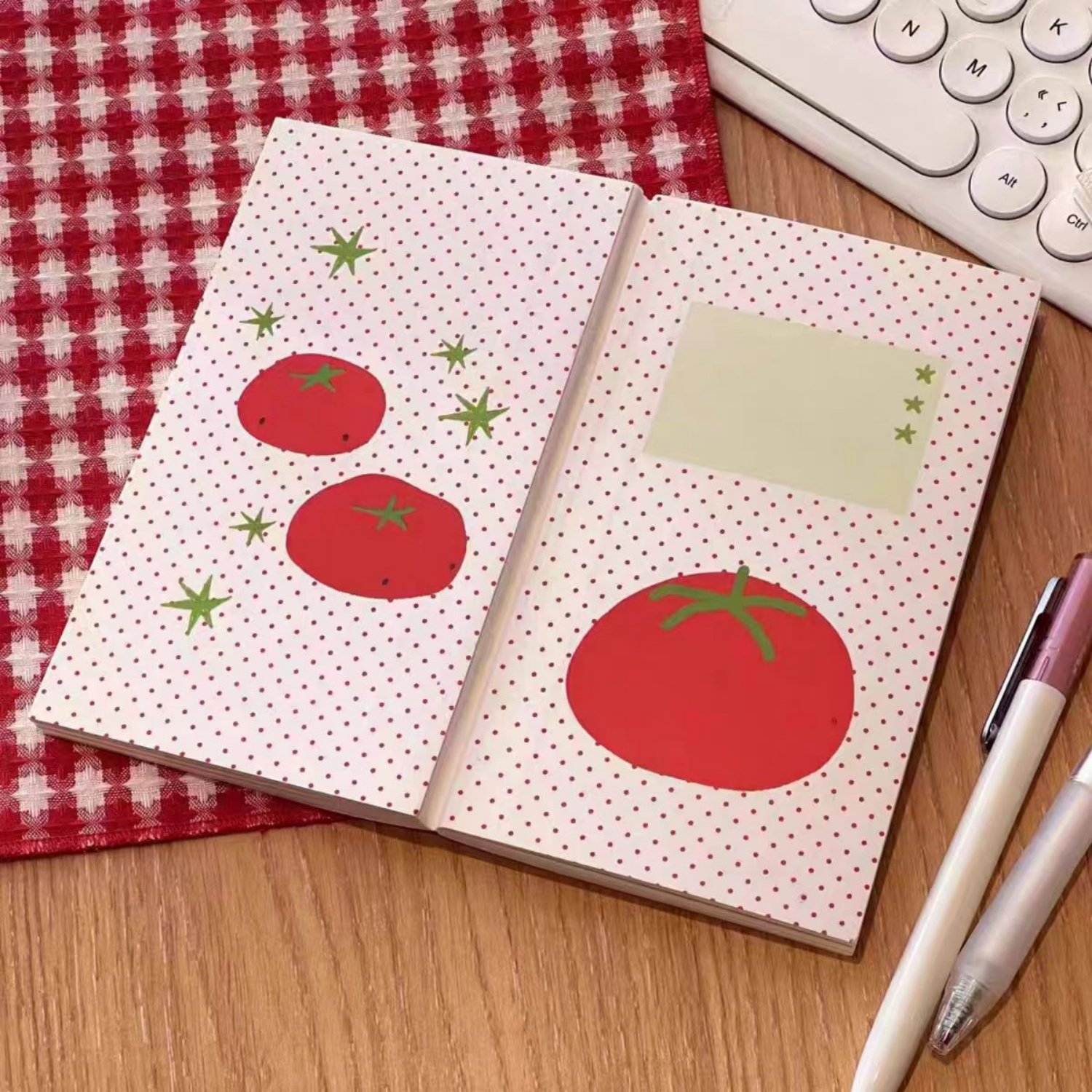 小红书同款ins古早可爱番茄A7便签本高颜值创意学生日程本笔记本