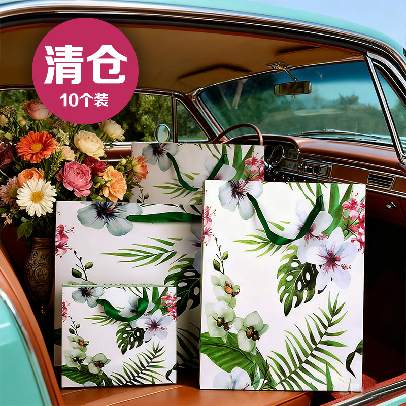 时尚个性礼品袋 多规格服装礼物包装袋 小清新手提袋送礼纸袋子