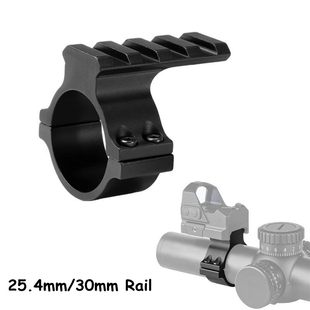 瞄准镜夹具30mm管径双钉带导轨支架Y0039导轨全息激光瞄准器导轨