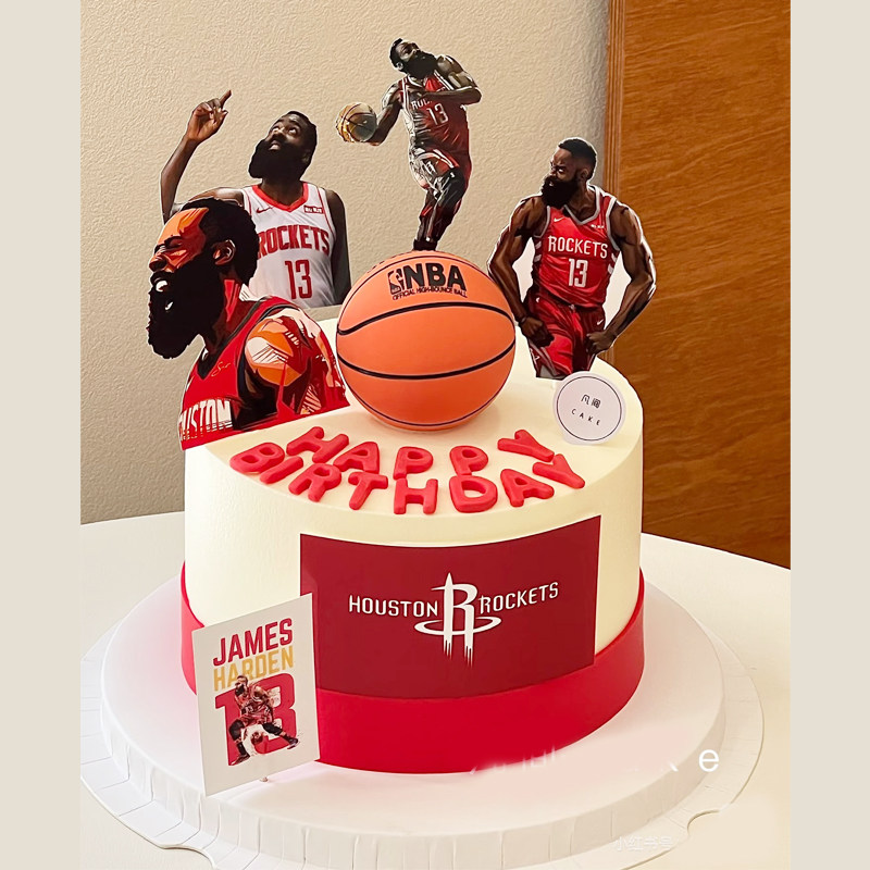 哈登NBA球星糯米纸烘焙用纸定制