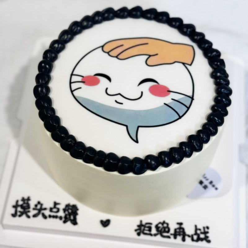 摸头鸣人火影忍者卡通糯米纸定制