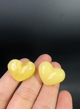 二代蜜蜡屁桃上下孔爱心配件手工diy配饰佛珠串珠手链项链饰品