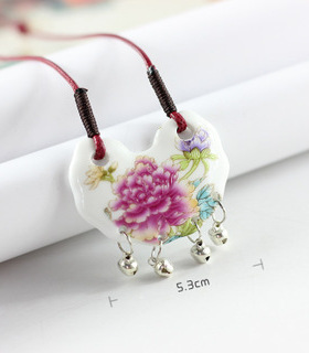 吊坠陶瓷手工吊坠女简约铃铛宝宝